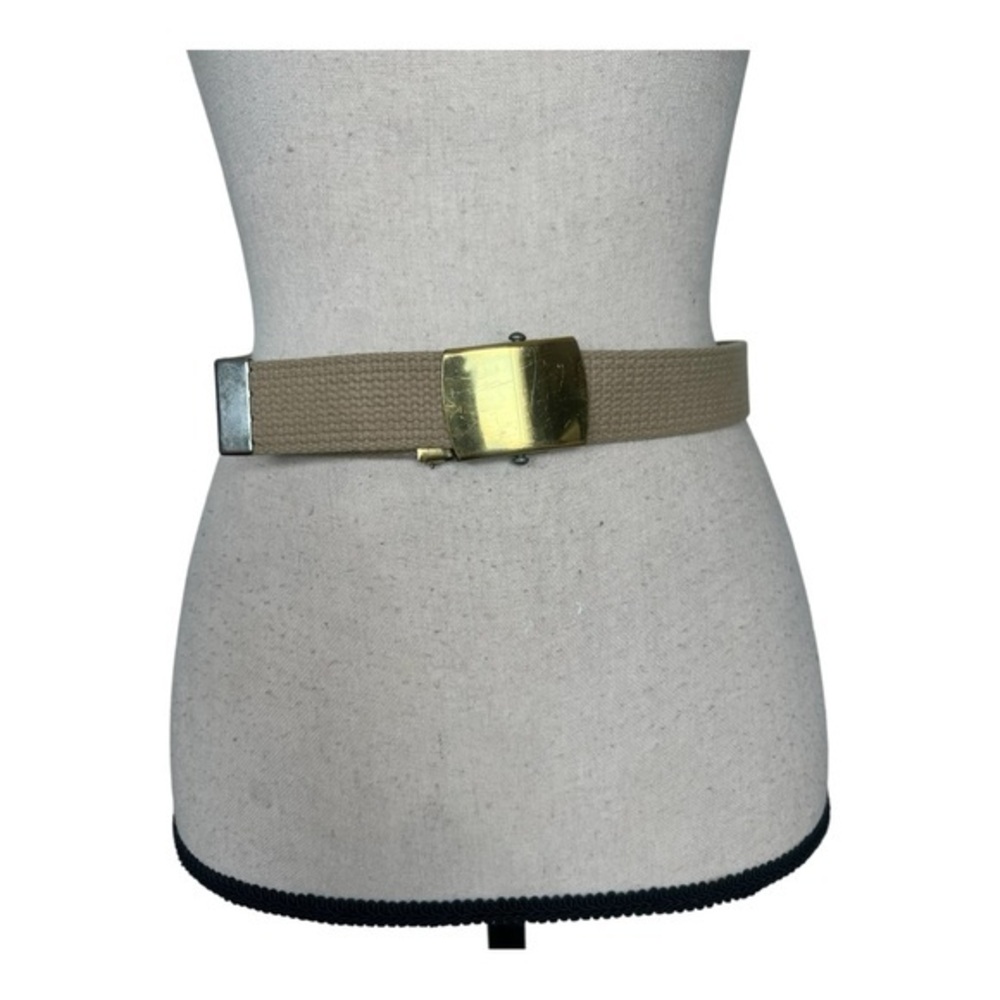 Vintage Cream and Gold Belt - Picture 1 of 6